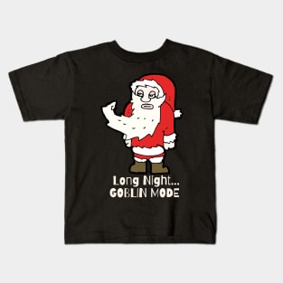 Santa in Goblin Mode Kids T-Shirt